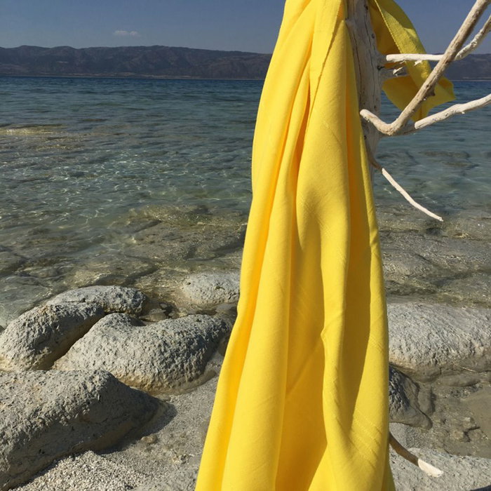 Mijölnir Sultan - Toalla de playa Fouta Amarillo Mijölnir Sultan - Toalla de playa Fouta Amarillo